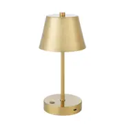 Amalfi Avignon LED Table Lamp Dimmable Reading Study Bedside Desk Lamp Gold