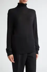 Jil Sander Wool Turtleneck Sweater in Black at Nordstrom, Size 4 Us