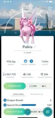 Shiny Palkia Origin ( Fukuoka Background ) ( Spacial Rend ) Pokemon Trade Go