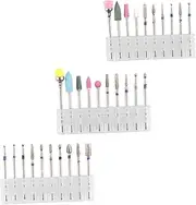 PLAFOPE 3 Sets Nail Art Drill Bits Professional Manicure Polishing Heads for Nail Grooming Durable and Safe Accessories and Pedicures