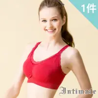 在飛比找momo購物網優惠-【Intimate 內著】1件組 金絲運動內衣 - 紅色(S