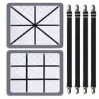 Premium Adjustable Bed Sheet Clips with Elastic Straps and for Securely Holding