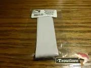 HARELINE DUBBIN ROUND RUBBER LEGS MEDIUM WHITE - NEW FLY TYING MATERIALS