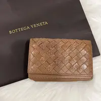 在飛比找蝦皮購物優惠-【哈極品】美品《Bottega Veneta BV駝色編織拼