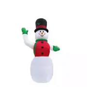 CHRISTMAS SANTA GIANT SNOWMAN TOP HAT RED VEST AIRBLOWN INFLATABLE 20 FEET TALL
