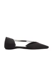 T-type flat shoes 35 Black