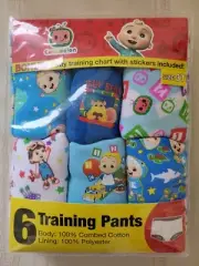 Cocomelon 3T Toddler Boys Training Pants Underwear NWT 6 Pairs