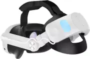 Head Strap for Quest 3 with 6000Mah Battery Pack: Multi-Angle Free Adjustment El