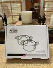 NEW IN BOX, SET OF 2 ALL-CLAD STAINLESS STEEL MINI COCOTTE RAMEKINS, .5QT