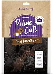 Kazoo Prime Cuts Beef Liver Chips - 500gm