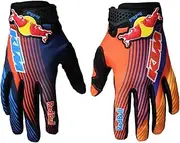 [EXCEREY] Non-Slip Cool Pattern Motorcycle Bicycle Cycling Gloves Full Finger Off-Road Racing Gloves Outdoor Sports for Men Women & Mountaineering