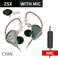 在飛比找蝦皮購物優惠-Kz ZSX 5BA+1DD 混合入耳式揚聲器耳機 12 驅