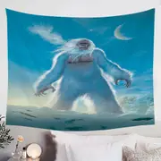 Legendary Creature Art Yeti Tapestry
