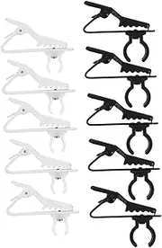 Yardwe 1 Set Of Replacement Lavalier Microphone Clips Universal Lavalier Microphone Lapel Holder Clamp Compact Mic Holder For Stable Recording