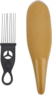 Guiro Instrument, Stainless Steel and ABS Fish Shape Latin Percussion Instrument with Scraper, Clean Sound, Beginners Learning Musical, Parties and Band Performances