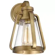 NUVO 60-7565 - Everett 1 Light Small Gold Wall Sconce - Natural Brass Finish