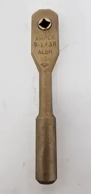 New AMPCO Aluminum Bronze Hand Ratchet yes 1/4" Dr. W-143R 49UL48