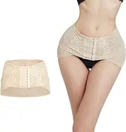 [Generic] Pelvic Posture Correcting Belt Butt Lifter Hip-Up Adjustable Postpartum Support Waist Trainer Recovery Body Shaper Tummy Control Girdles for Women (Flesh L)