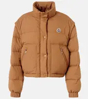[Moncler] Moncler Selle logo down jacket UK 18 brown