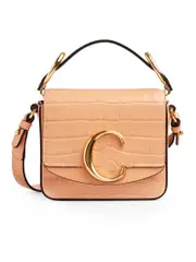 Mini Chloé C Bag in Milky Orange