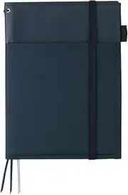 Kokuyo cover notebook systemic ring notebook corresponding A5 tone leather navy blue B ruled 50 sheets Bruno -V685B-DB