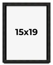 15x19 Shadow Box Black Rustic Barnwood Display Frame | 1.125 Inch Deep | 0.875