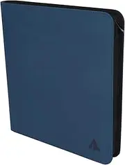 Rieton 12 Pocket 800+ Pockets Card Binder, Large Ringless Side Loading Pockets Trading Card Album Folder for TCG - Blue, prembinder12816-blue
