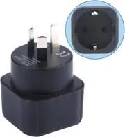 Europe to Australia/New Zealand Plug Adapter, EU Schuko Type C/E/F Plug Fit to A