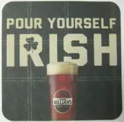 GEORGE KILLIAN'S POUR YOURSELF IRISH Beer COASTER, Mat w/ Limerick COLORADO 2014