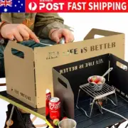 Outdoor Camping Picnic Stove Wind Shield Foldable Burner Cooking Windbreak Tool