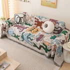 Universal Plush Warm Sofa Cover Non-Slip Bohemian Style Sofa Cover Winter