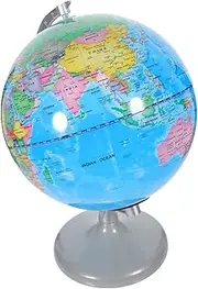 FOYTOKI World Map Learning Globe Boys and Girls Room Decor Iron Material Globe