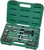SATA 20 Pc. 1/2” Dr. 6 & 12 Point SAE Socket Set 5/16" to 1-1/4" ST09087SJ