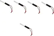 Cabilock 5pcs Daily Use Fishhook Sharpener Compact Hook File Sharpening Steel Lightweight Non-Slip Design