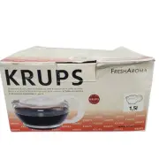 KRUPS Glass Coffee Carafe 1.5L Replacement Pot Fresh Aroma F619 F625 New