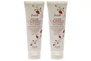 Sugar Strawberry Exfoliating Face Wash by Fresh for Women - 4.2 oz Cleanser - Pack of 2
