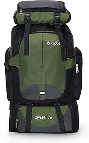 CINGHI LUSSO Travel Backpack 70L Rucksack for Men Women Camping Hiking Backpack Nylon Waterproof Backpack Lightweight Bags