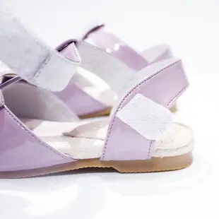 (零碼特價)亮晶晶蝴蝶結T字涼鞋-芋香紫
