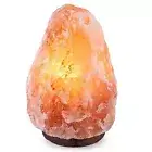 Himalayan Salt Lamp with Natural Himalayan Crystal Rock, Hand Crafted Wooden