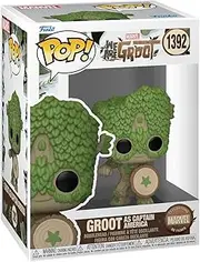FUNKO POP! Marvel: We Are Groot - Captain America