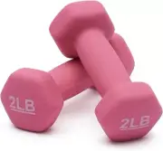 Neoprene Dumbbell Hand Weights 2 Pound, Pair