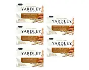 Yardley London Bath Bar Oatmeal & Almond 4oz, 2 Count - Pack of 5