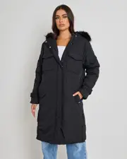 [Ava And Ever] Ava And Ever Women's Yosemite Anorak Jacket in Black Size 6 6 Black