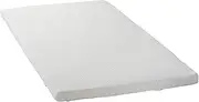 LuxyFluff 2-Inch Gel-Infused Memory Foam Mattress Topper for Cribs and Toddler beds, with Added Ventilated Removable Washable Bamboo Cooling Cover and Corner Straps – 52”x27”x2”