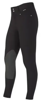 Kerrits Cross-Over II Knee Patch Breeches - Black