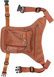 KITANDOVE Camping Waist Bag Multi Functional Drop Leg Bag for Outdoor Sports Durable PU Material Capacity for Mobile Phones for Hiking Cycling