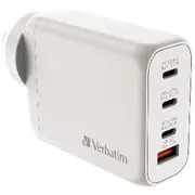 Verbatim Wall Charger 3 x USB-C 1 x USB-A 100W White