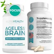 Ageless Brain Supplements, Nootropic for Memory and Focus by PureHealth Research