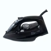 Dolphy Electric Steam Iron - 2200W Power, Ceramic Soleplate, 5-Speed Steam Control, 200ml Water Tank, Ergonomic Grip, Spray & Steam Boost - Black