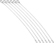 NULYLU 6pcs Heavy Duty Stainless Steel Safety Cable Lock Security Wire Rope with Double Loops for Reliable Protection and Accident Prevention Quick Installation for Enhanced Safety